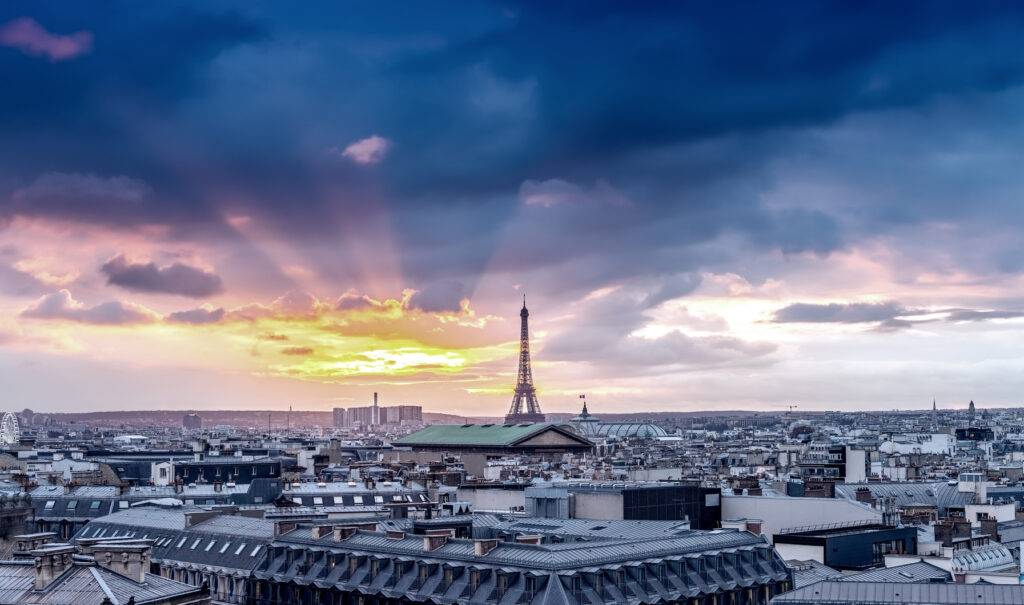 photo : Paris skyline. Architectural city detail
