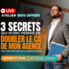 Atelier : Comment doubler son chiffre d'affaires en recrutant les meilleurs conseillers ?