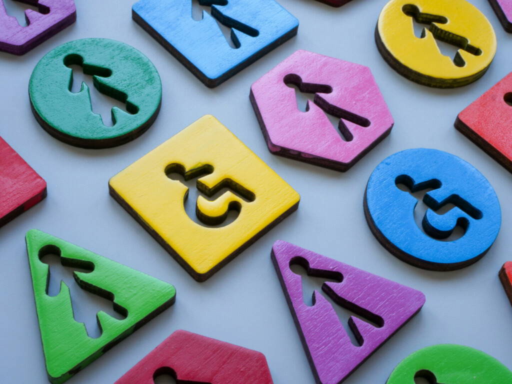 photo : Different colorful figurines as a concept of inclusion and diversity.