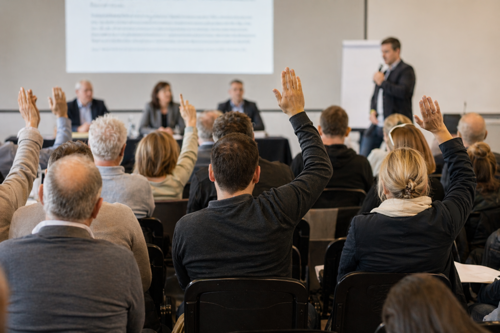 5 phrases que tous les gestionnaires de copropriété entendent en assemblée générale