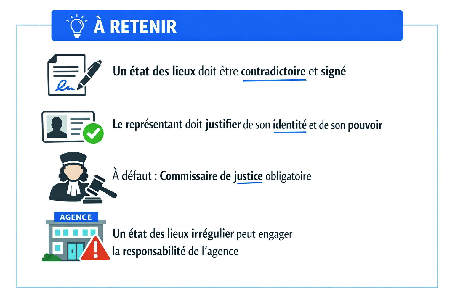 &Eacute;tat des lieux de sortie 
