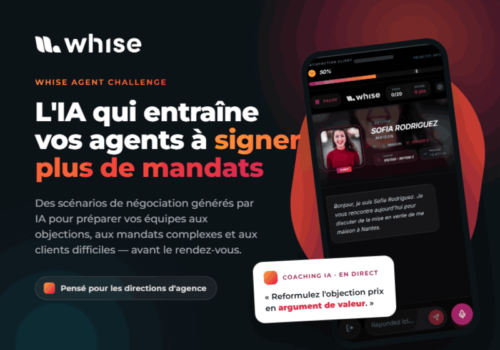WHISE Agent Challenge : le défi IA innovant qui fait progresser vos négociateurs immobiliers