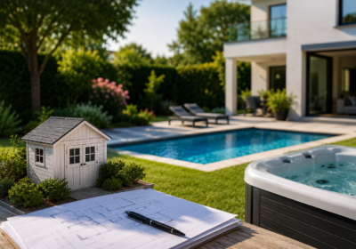 Piscine, jacuzzi, abri de jardin : les règles que tout agent immobilier doit maîtriser